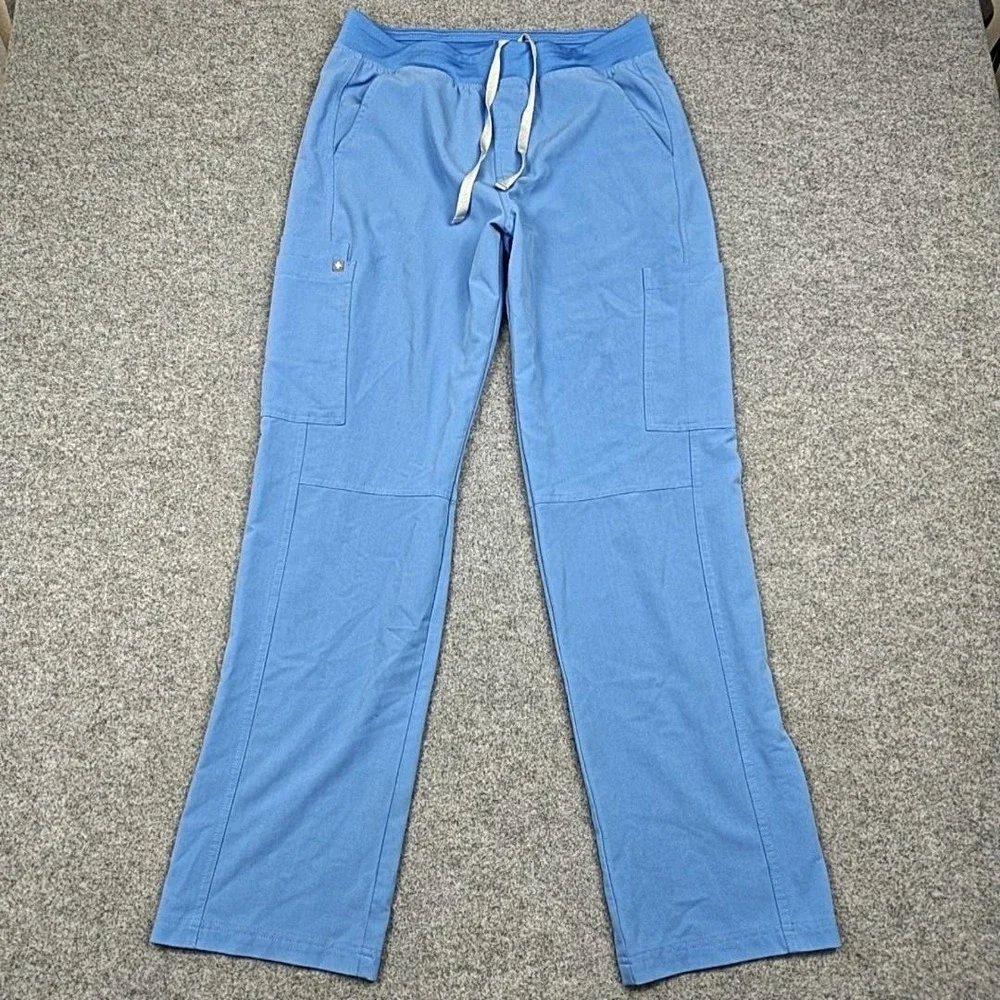 FIGS Pants Mens Medium Blue Technical Collection Cargo Scrub Stretch Workwear